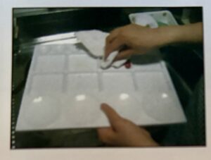筆洗いの様子1