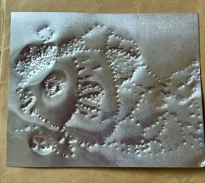 アルミの打ち出し、制作見本